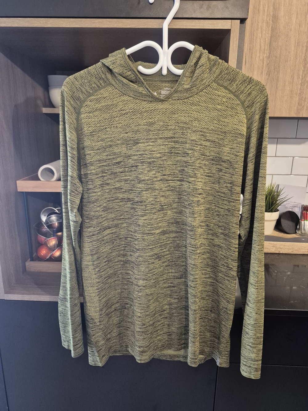 ZYIA Olive Green Heathered Crewneck Hoodie